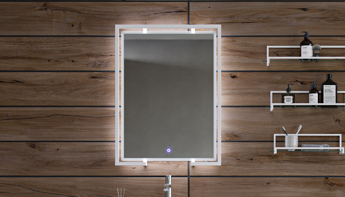 Зеркало с LED светильником 65см Velvex Loft zkGEL.60-21.58