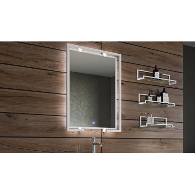 Зеркало с LED светильником 65см Velvex Loft zkGEL.60-21.58