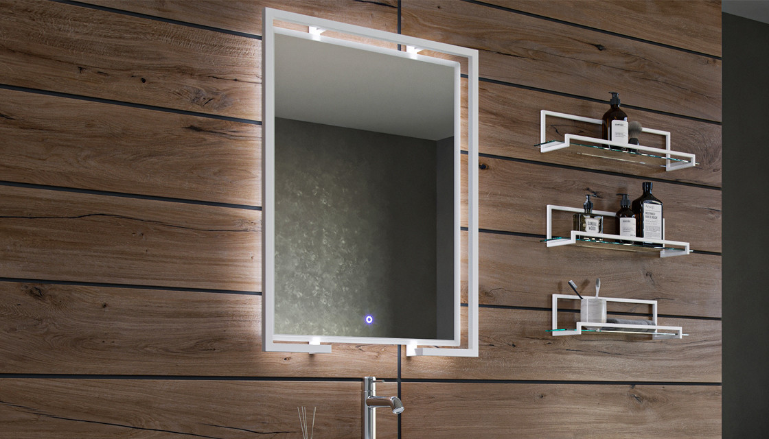 Зеркало с LED светильником 65см Velvex Loft zkGEL.60-21.58