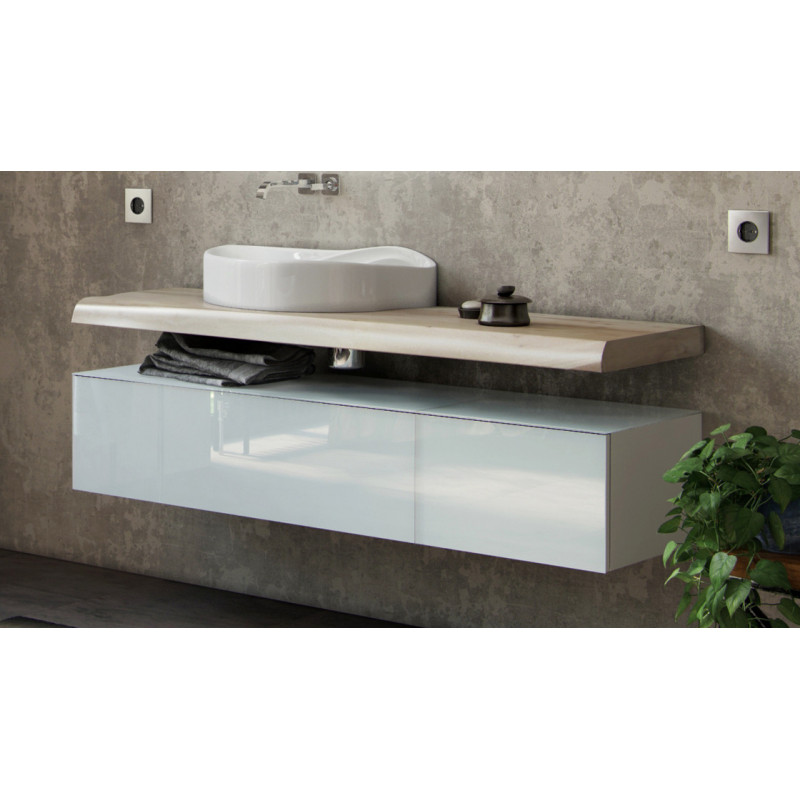 Тумба под раковину подвесная 45см черная Velvex Loft tpFEL.45-44.213