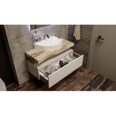 Тумба под раковину подвесная 95см белая Velvex Loft tpFEL.95-43.21