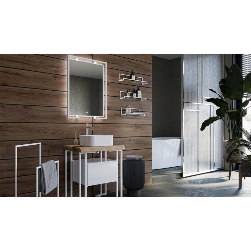 Тумба под раковину подвесная 45см белая Velvex Loft tpGEL.45-43.21