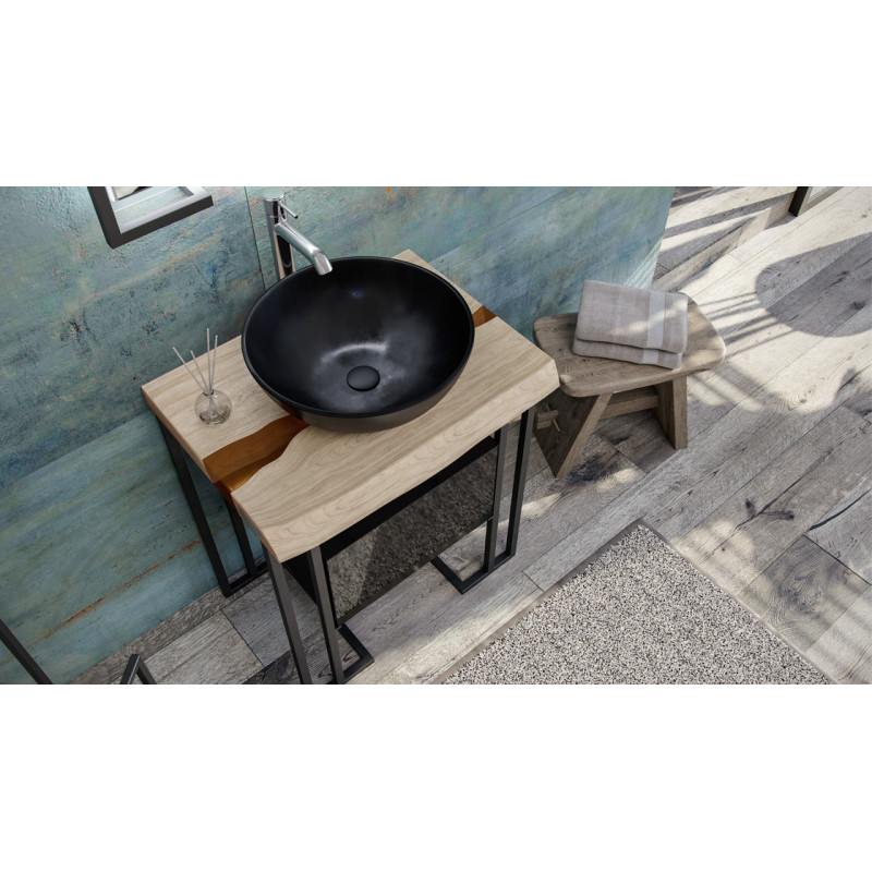 Тумба под раковину подвесная 45см черная Velvex Loft tpGEL.45-44.213