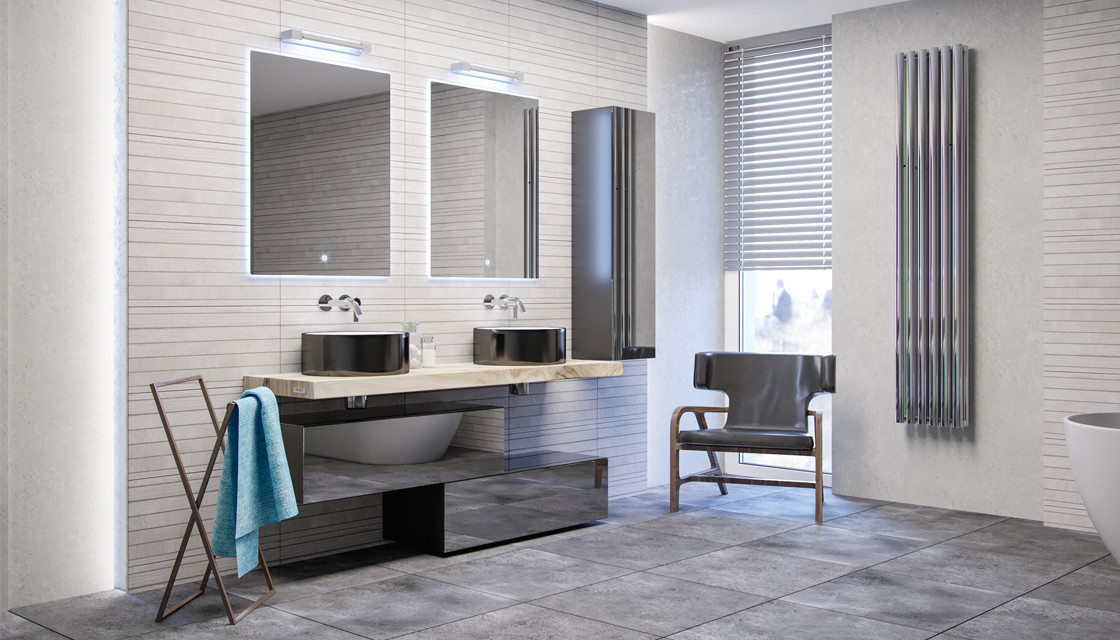 Шкаф-пенал подвесной черный 33см Velvex Loft ppFEL.120-21.44