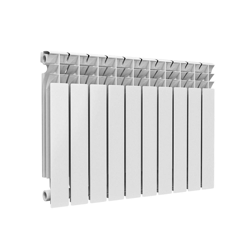 Радиатор алюминиевый 10 секций белый Ogint ALPHA 350 RAL 9016 017-3261
