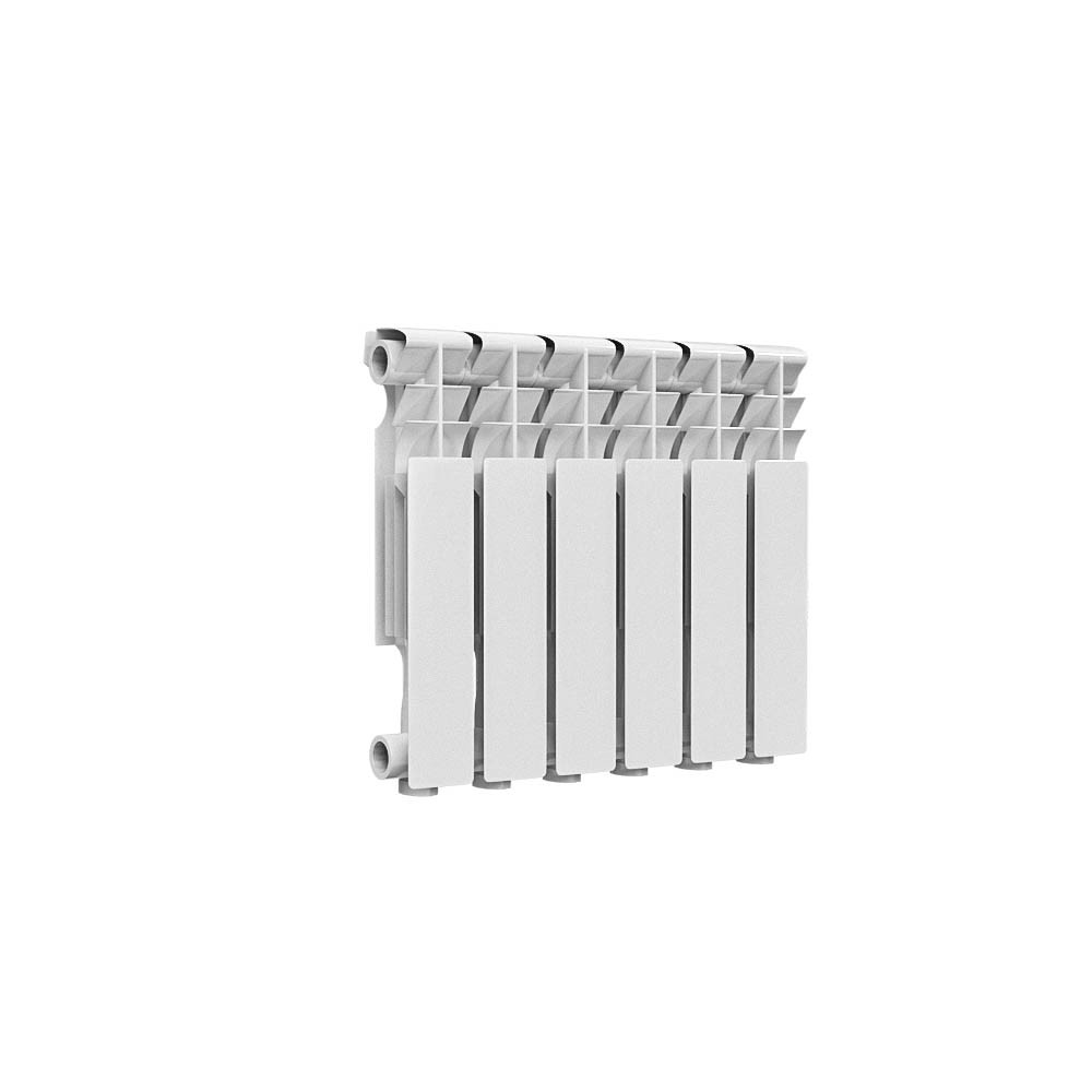 Радиатор алюминиевый 6 секции белый Ogint DELTA PLUS 350 RAL 9016 117-0344