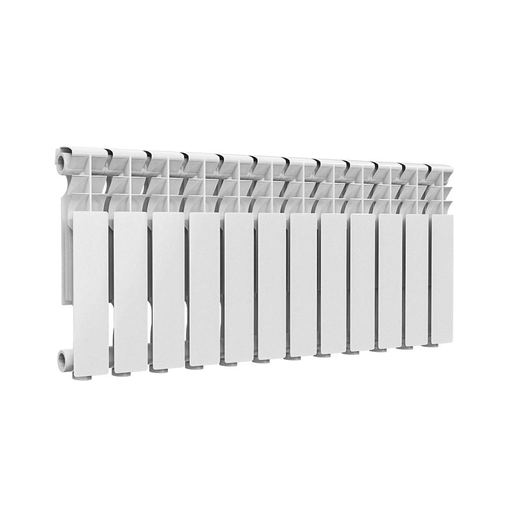 Радиатор алюминиевый 12 секций белый Ogint DELTA PLUS 350 RAL 9016 117-0349