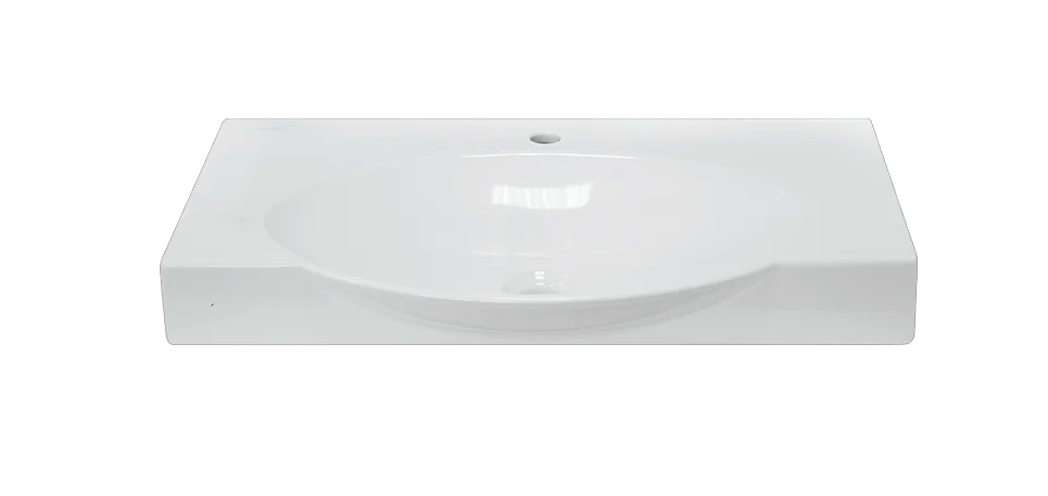 Мебельный умывальник 76x45х11.2см Sanita Lux Infinity 76 WB.FN/Infinity/76-C.BR/WHT.G/S1