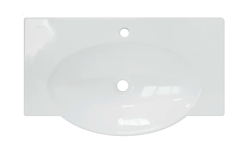 Мебельный умывальник 76x45х11.2см Sanita Lux Infinity 76 WB.FN/Infinity/76-C.BR/WHT.G/S1