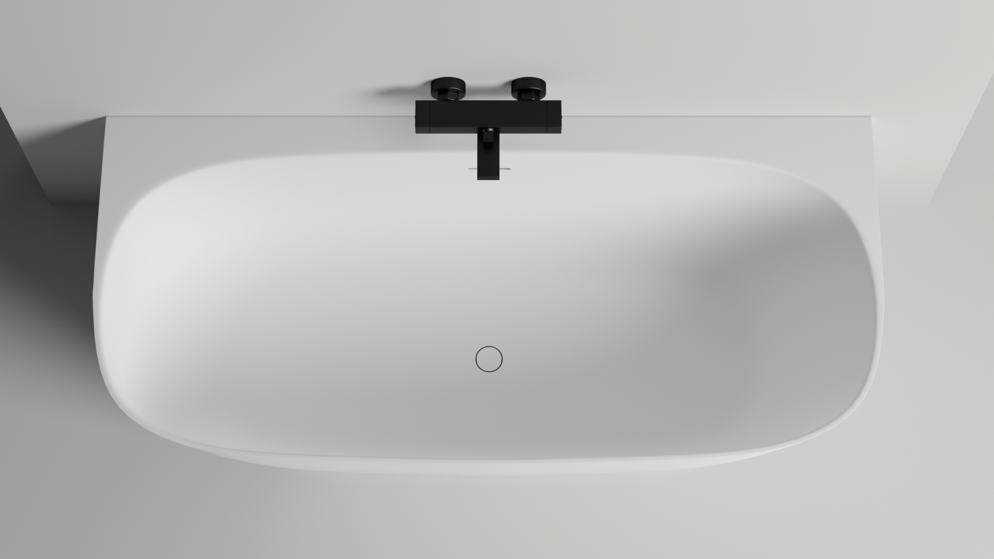 Пристенная ванна Salini SOFIA WALL 170x80 S-Sense, глянцевая, белая, 102512G