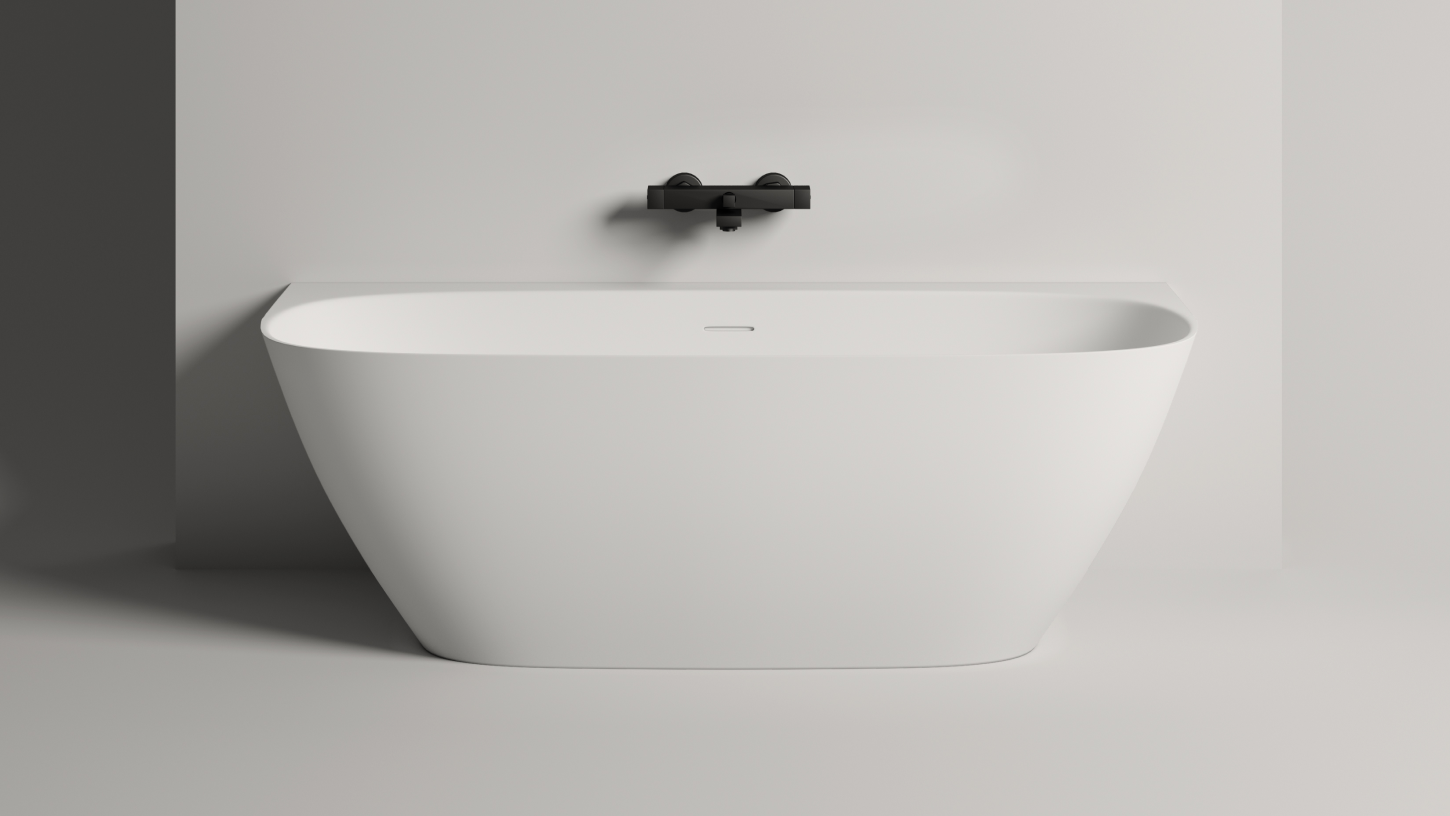 Пристенная ванна Salini SOFIA WALL 170x80 S-Sense, глянцевая, белая, 102512G