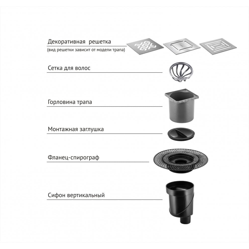 Точечный трап 10х10см бронза Berges Platz Antik 094060