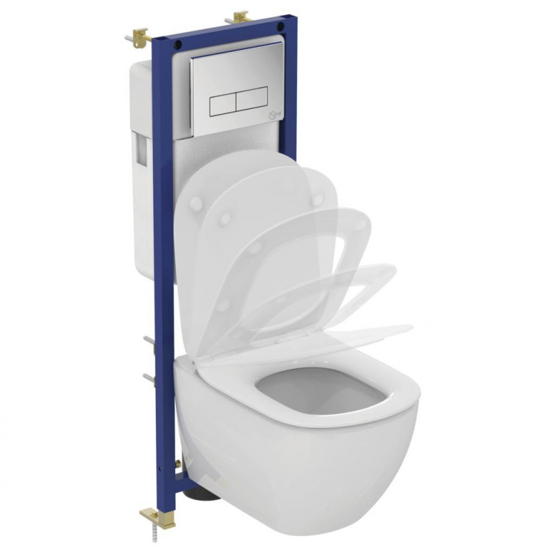 Подвесной унитаз Ideal Standard TESI AquaBlade, глубокий смыв с крепежом, T007901