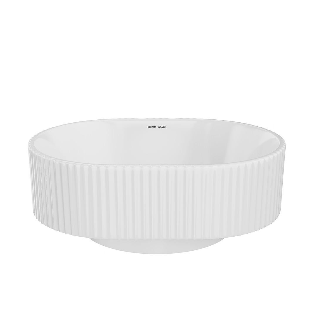 Раковина 505x366x140 Kerama Marazzi Artbasin Vento накладная 50, белая глянцевая, VE.wb.50WHT