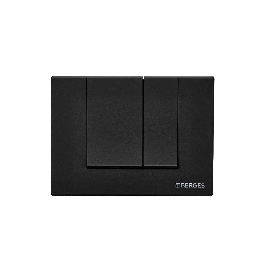 Кнопка смыва для инсталляции Soft Touch черная Berges 040045