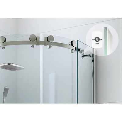 Душевой уголок хром 90x90см Berges Gelios 061025