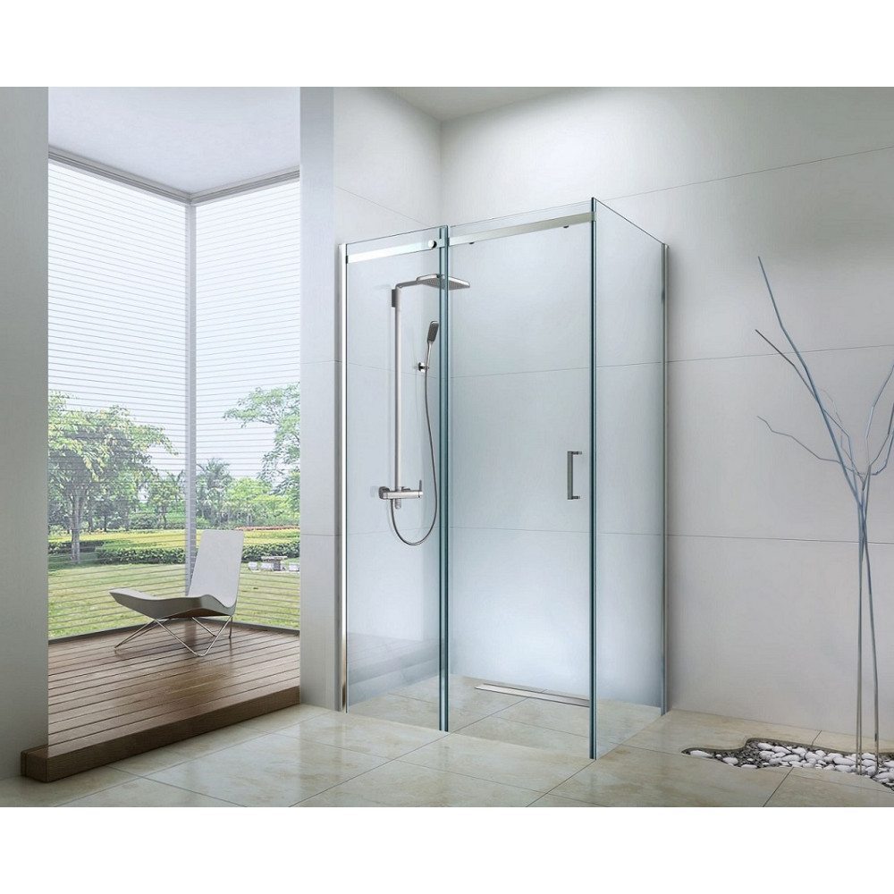 Душевой уголок хром 100x80см Berges Meltia 061015