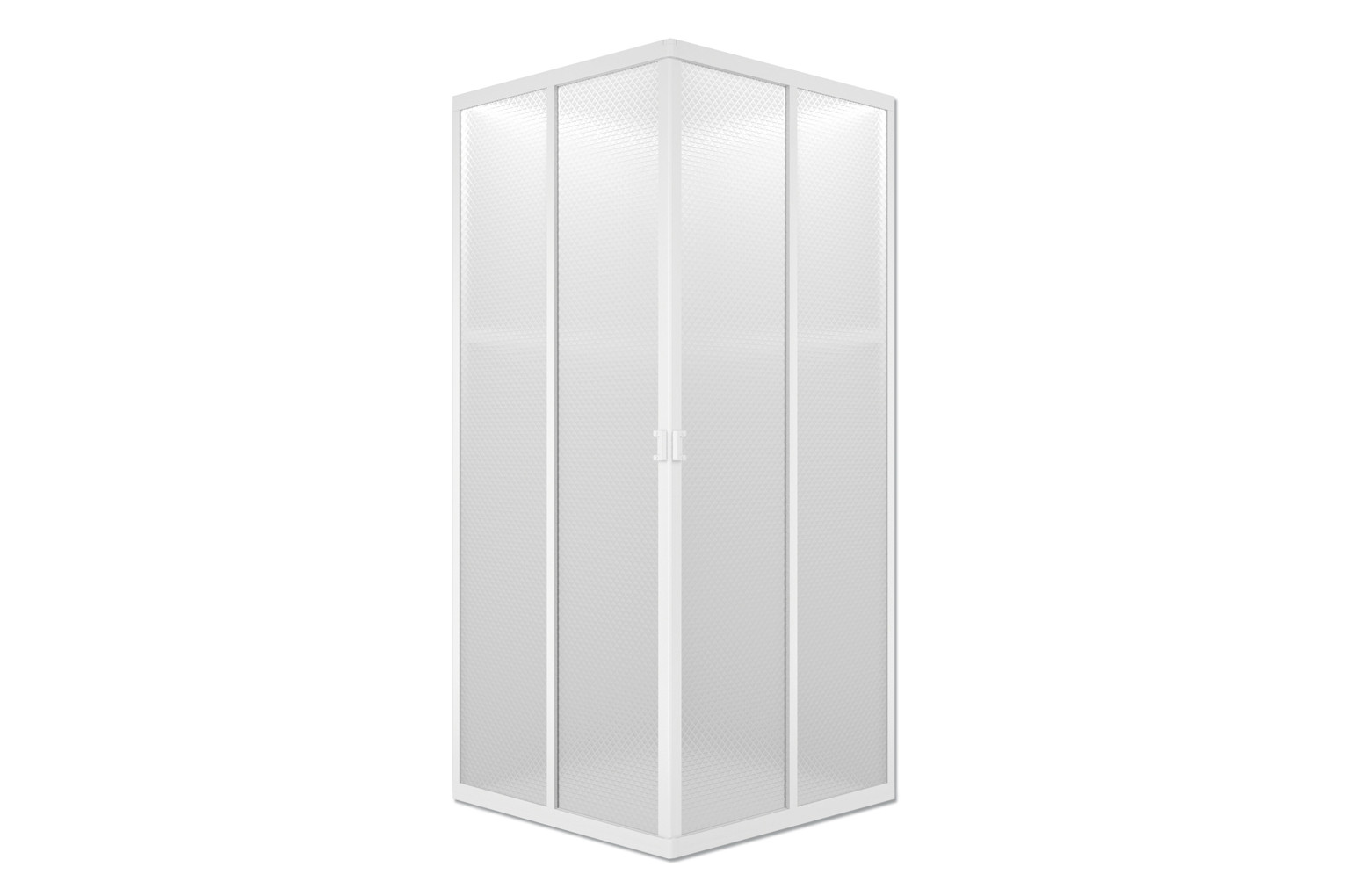 Душевой кабина квадратная, 80 x 80 см, 4 стенки, МетаКам