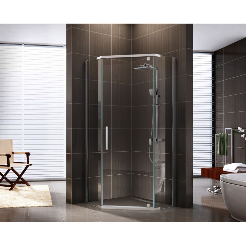 Душевой уголок хром 90x90см Berges Oxygen 061021