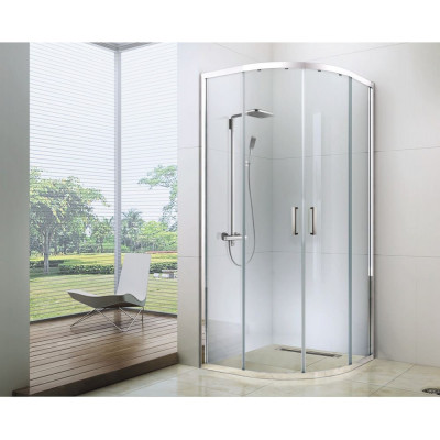 Душевой уголок хром 80x80см Berges Solo 061101
