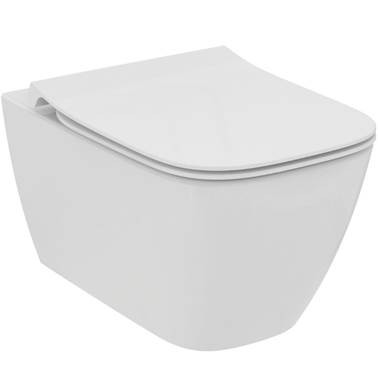 Подвесной унитаз Ideal Standard I.LIFE B RimLS+, глубокий смыв, с крепежом, сидение тонкое с микролифтом, T533001