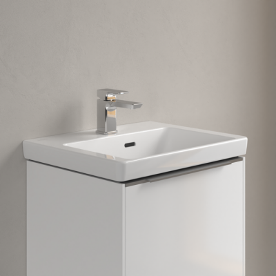Раковина компактная 50x40x15см Villeroy&Boch Subway 3.0, Альпийский белый, с переливом