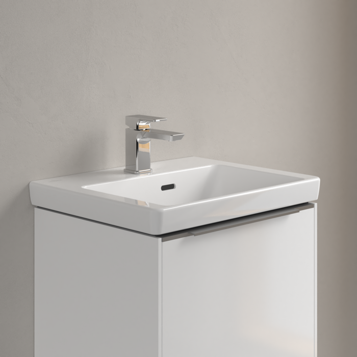 Раковина компактная 50x40x15см Villeroy&Boch Subway 3.0, Альпийский белый, с переливом
