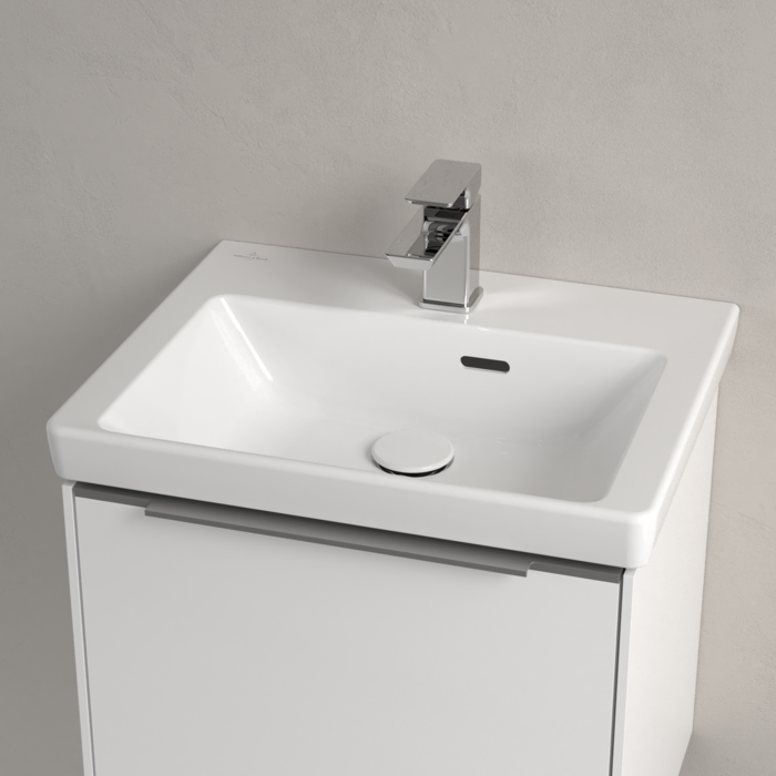 Раковина компактная 50x40x15см Villeroy&Boch Subway 3.0, Альпийский белый, с переливом
