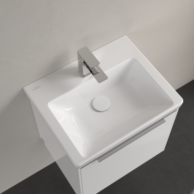 Раковина компактная 50x40x15см Villeroy&Boch Subway 3.0, Альпийский белый, с переливом