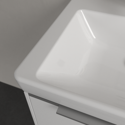 Раковина компактная 50x40x15см Villeroy&Boch Subway 3.0, Альпийский белый, с переливом