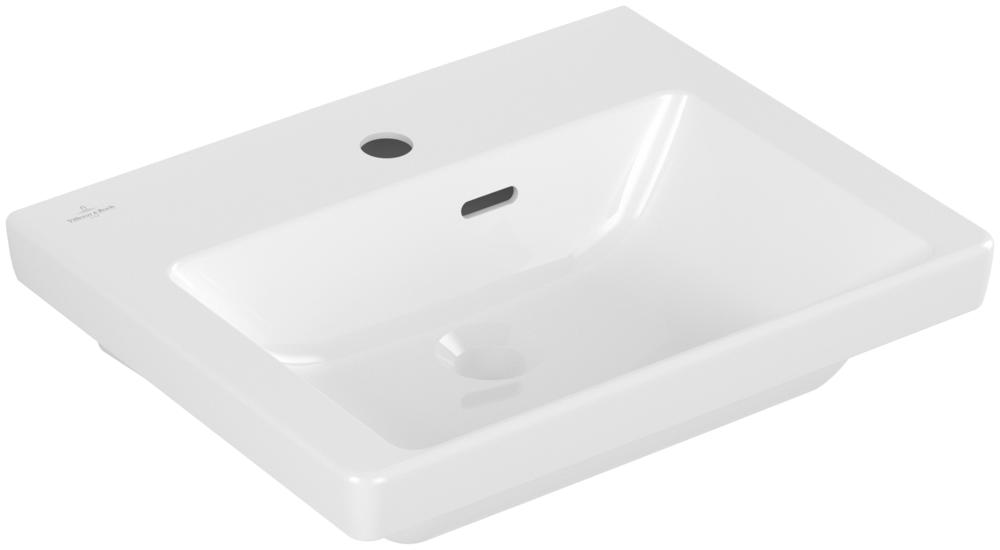 Раковина компактная 50x40x15см Villeroy&Boch Subway 3.0, Альпийский белый, с переливом