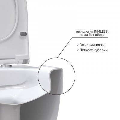 Подвесной унитаз белый Berges Ego 082111