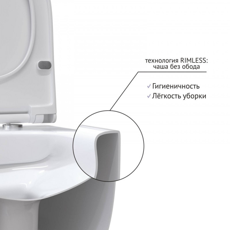 Подвесной унитаз белый Berges Ego 082111