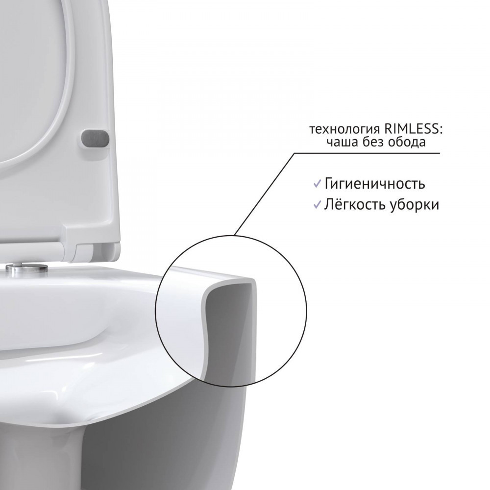 Подвесной унитаз белый Berges Ego 082111