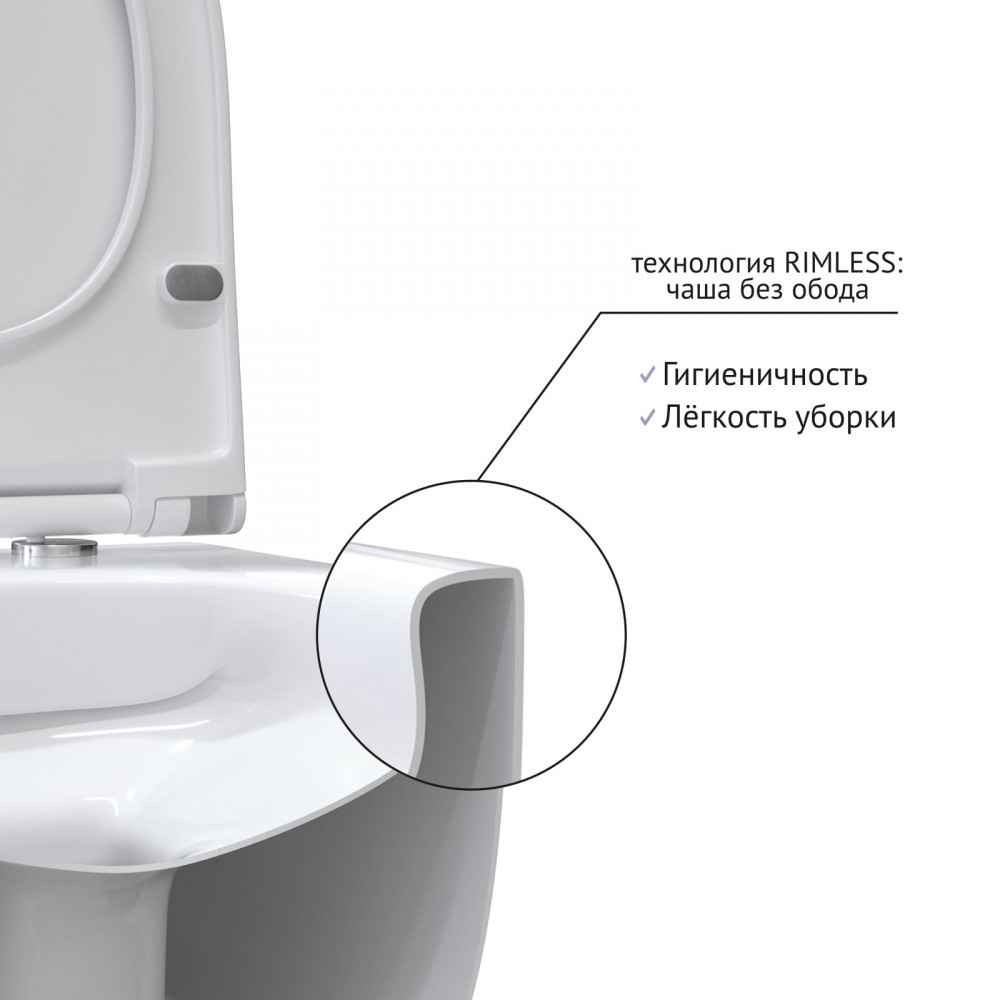 Подвесной унитаз белый Berges Ego 082124