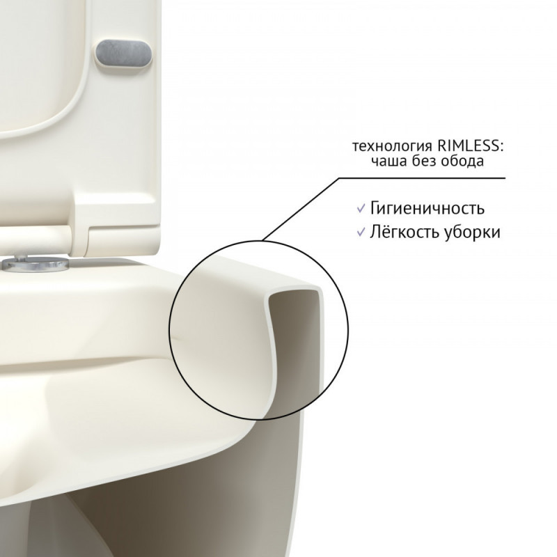 Подвесной унитаз белый Berges Ego 082228