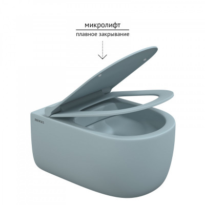 Подвесной унитаз голубой Berges Ego 083229