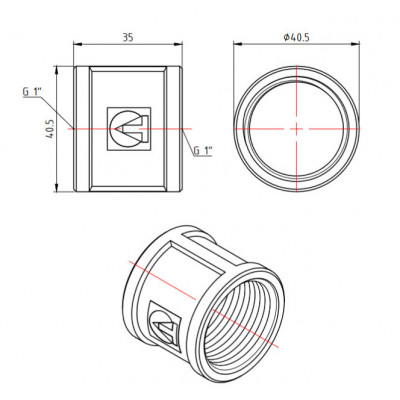 Муфта соединительная никель Ду 25 Valtec VTr.270.N.0006