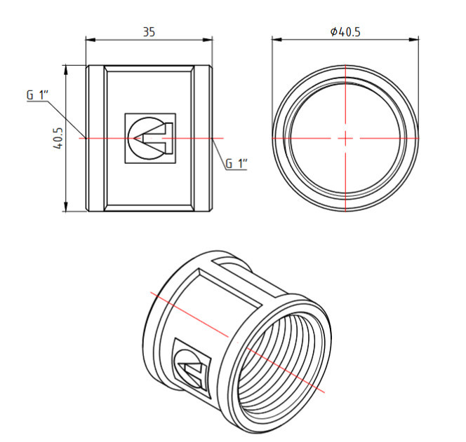 Муфта соединительная никель Ду 25 Valtec VTr.270.N.0006