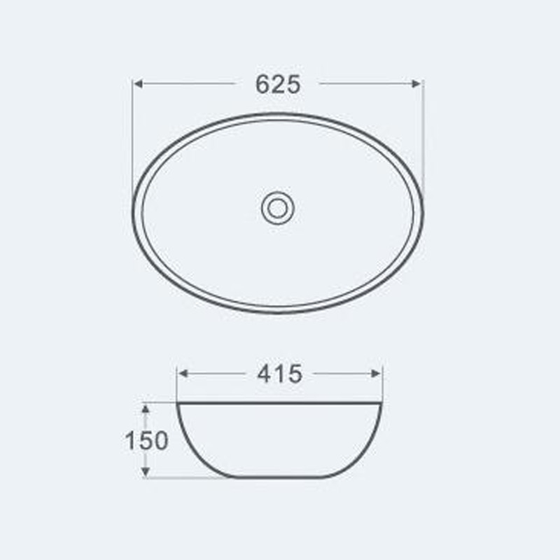 Умывальник 42 см чаша Duravit Bacino