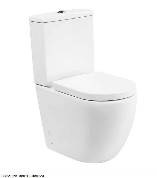 Унитаз напольный BelBagno AMANDA BB051CPR безободковый, для комплектации бачком