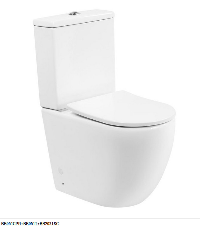 Унитаз напольный BelBagno AMANDA BB051CPR безободковый, для комплектации бачком