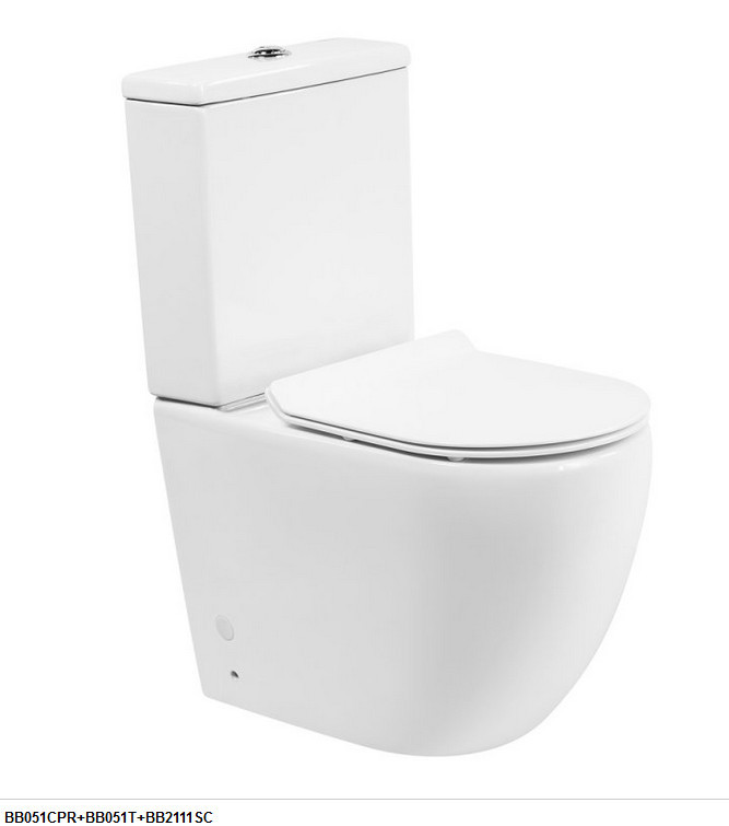 Унитаз напольный BelBagno AMANDA BB051CPR безободковый, для комплектации бачком
