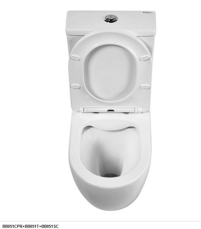 Унитаз напольный BelBagno AMANDA BB051CPR безободковый, для комплектации бачком