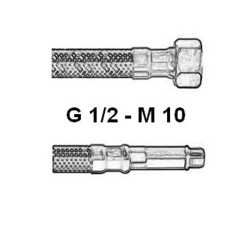 Подводка для смесителя 1/2 х М10 40см "ELKA" (S) сталь