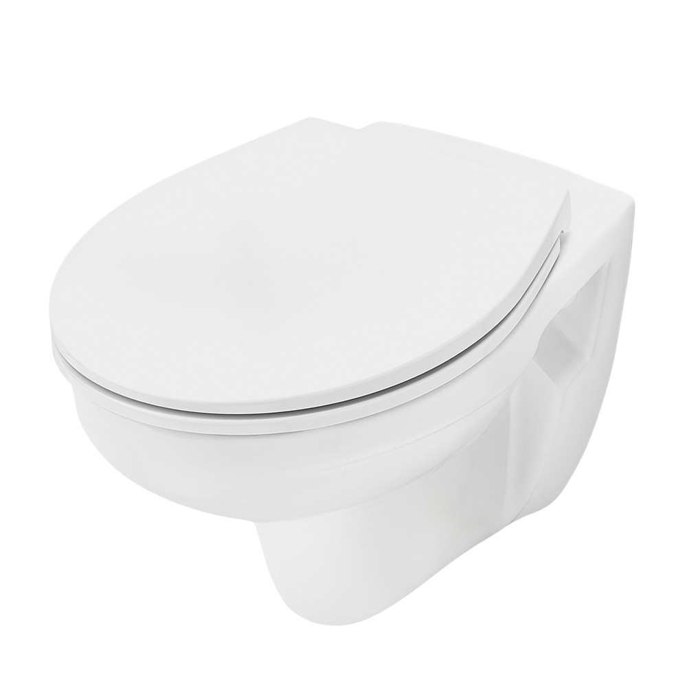 Безободковый подвесной унитаз TECE Basic в комплекте с сиденьем soft-close и крышкой, 9700018
