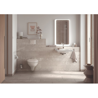Безободковый подвесной унитаз TECE Basic в комплекте с сиденьем soft-close и крышкой, 9700018