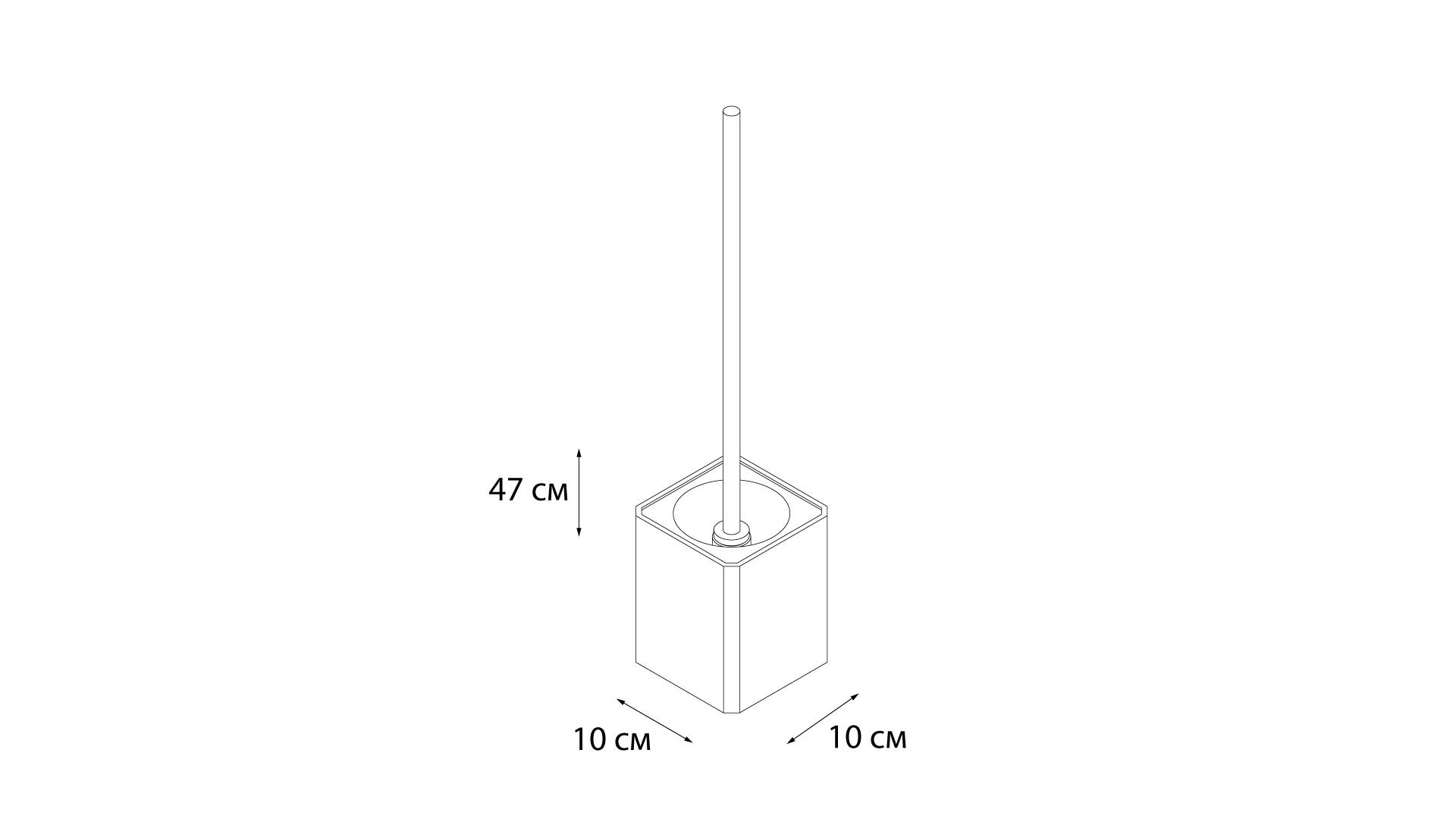 Ершик напольный белый/голубой Fixsen Dony FX-232-5