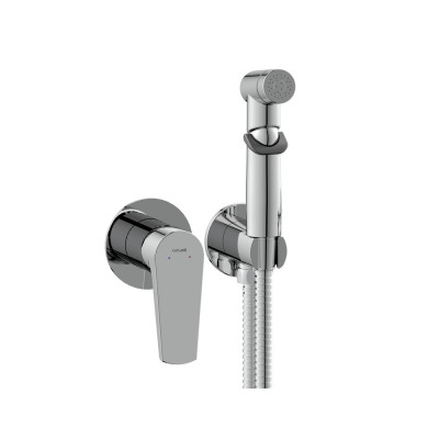 Смеситель с гигиеническим душем хром Cersanit Moduo 64105