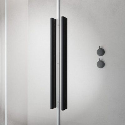 Перегородка Radaway Furo SL Black Walk-in 110L Door 588 Left черный профиль/прозрачное стекло